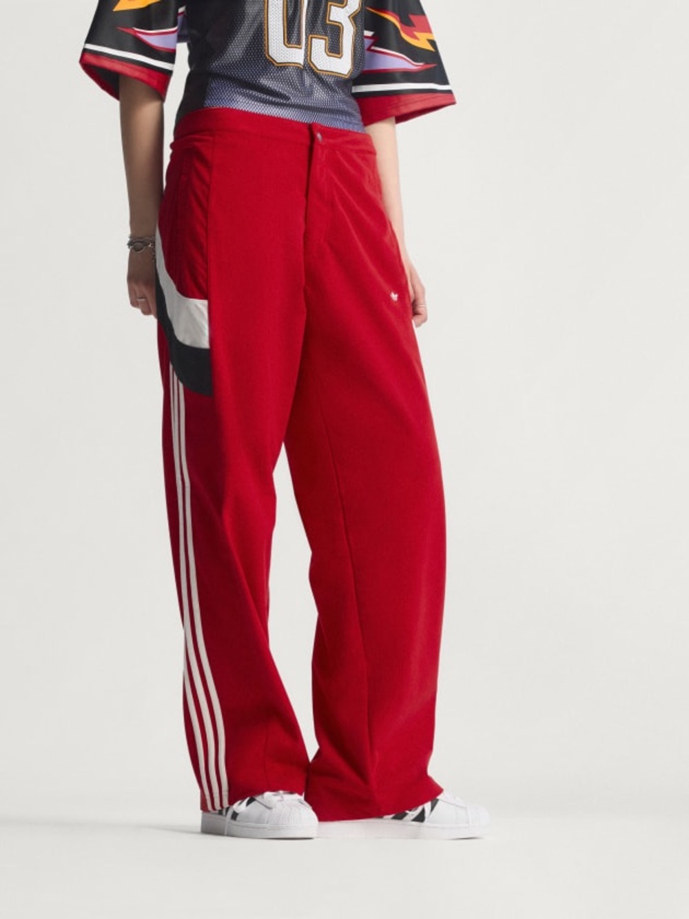 NWT Adidas Colorblock Blocking tre foil stripe sweat pants - 1X / XL